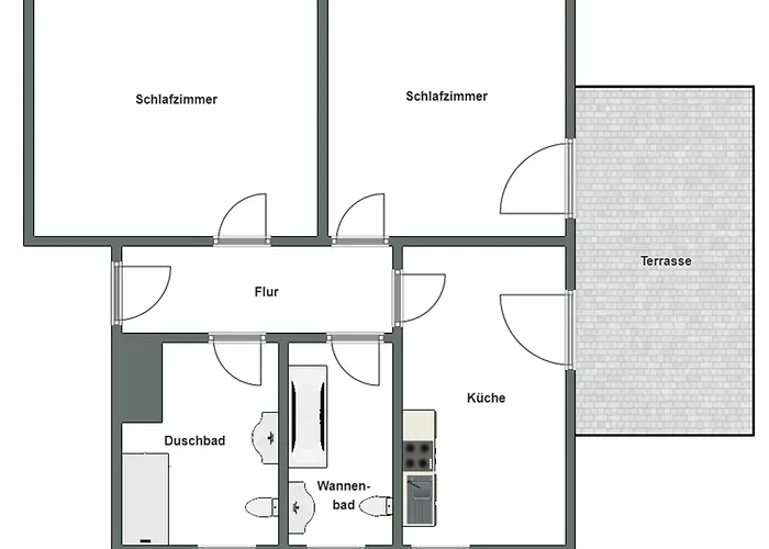 아파트 Haus Am Roeblinsee - In Fürstenberg-Havel
